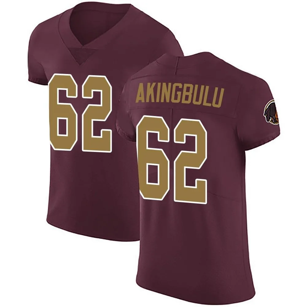 Men's Washington Commanders Alex Akingbulu Nike Burgundy Alternate Vapor Untouchable Elite Jersey Men's Washington Commanders Alex Akingbulu Nike Burgundy Alternate Vapor Untouchable Elite Jersey