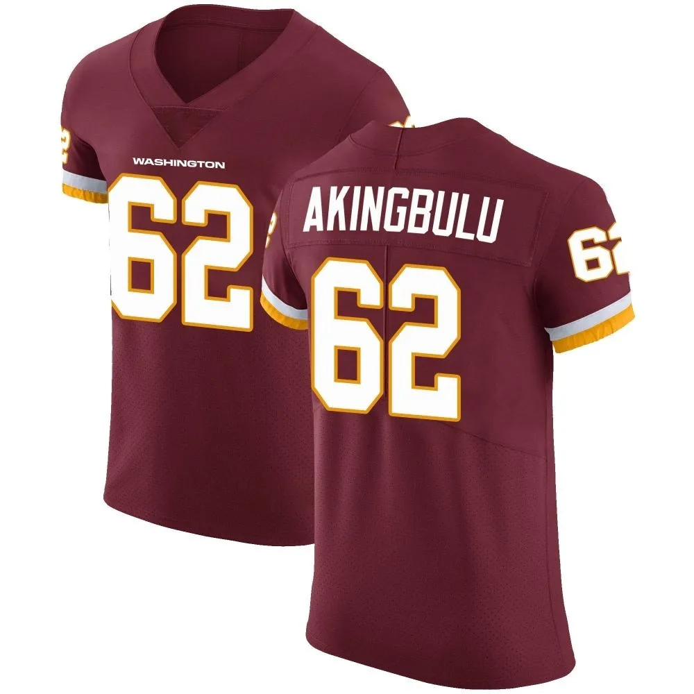Men's Washington Commanders Alex Akingbulu Nike Burgundy Team Color Vapor Untouchable Elite Jersey Men's Washington Commanders Alex Akingbulu Nike Burgundy Team Color Vapor Untouchable Elite Jersey