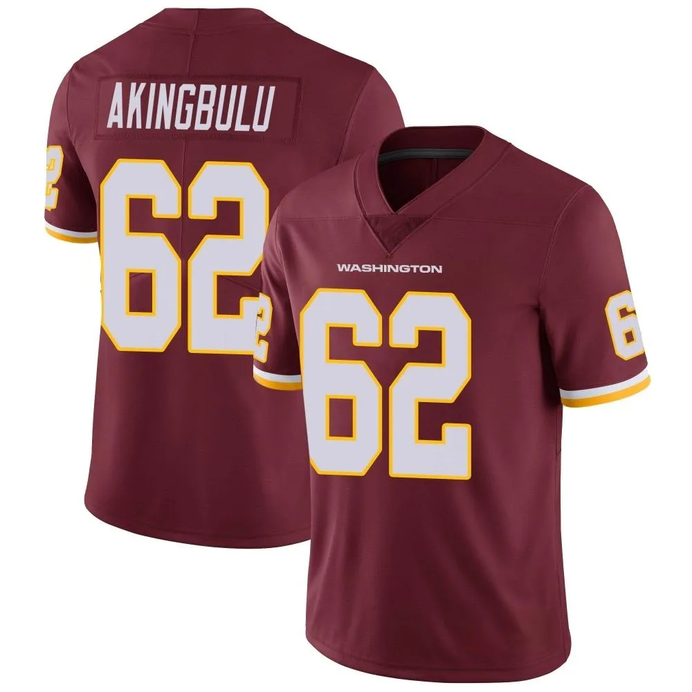 Men's Washington Commanders Alex Akingbulu Nike Burgundy Team Color Vapor Untouchable Limited Jersey Men's Washington Commanders Alex Akingbulu Nike Burgundy Team Color Vapor Untouchable Limited Jersey