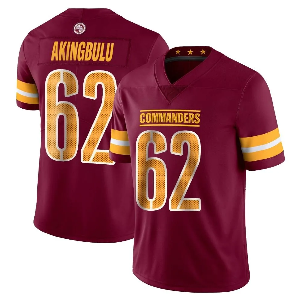 Men's Washington Commanders Alex Akingbulu Nike Vapor Burgundy Limited Jersey Men's Washington Commanders Alex Akingbulu Nike Vapor Burgundy Limited Jersey