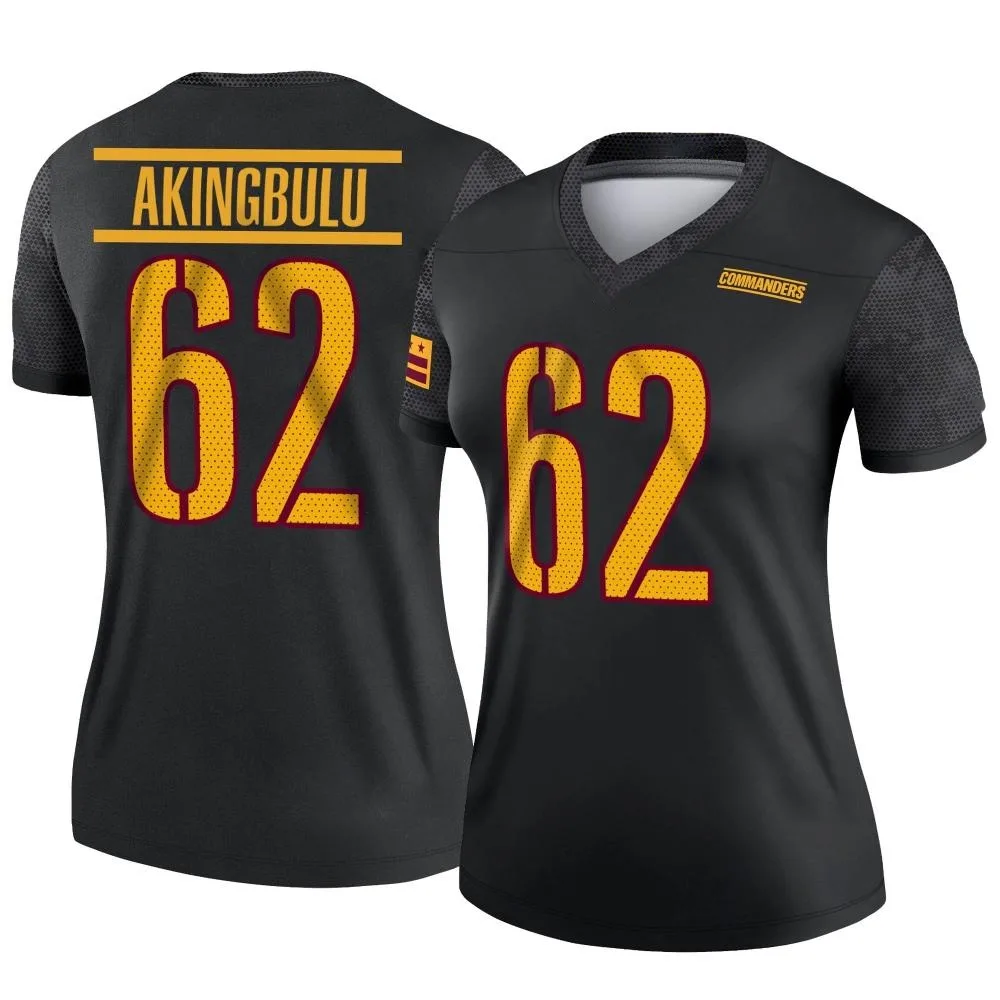 Women's Washington Commanders Alex Akingbulu Nike Alternate Legend Black Jersey Women's Washington Commanders Alex Akingbulu Nike Alternate Legend Black Jersey