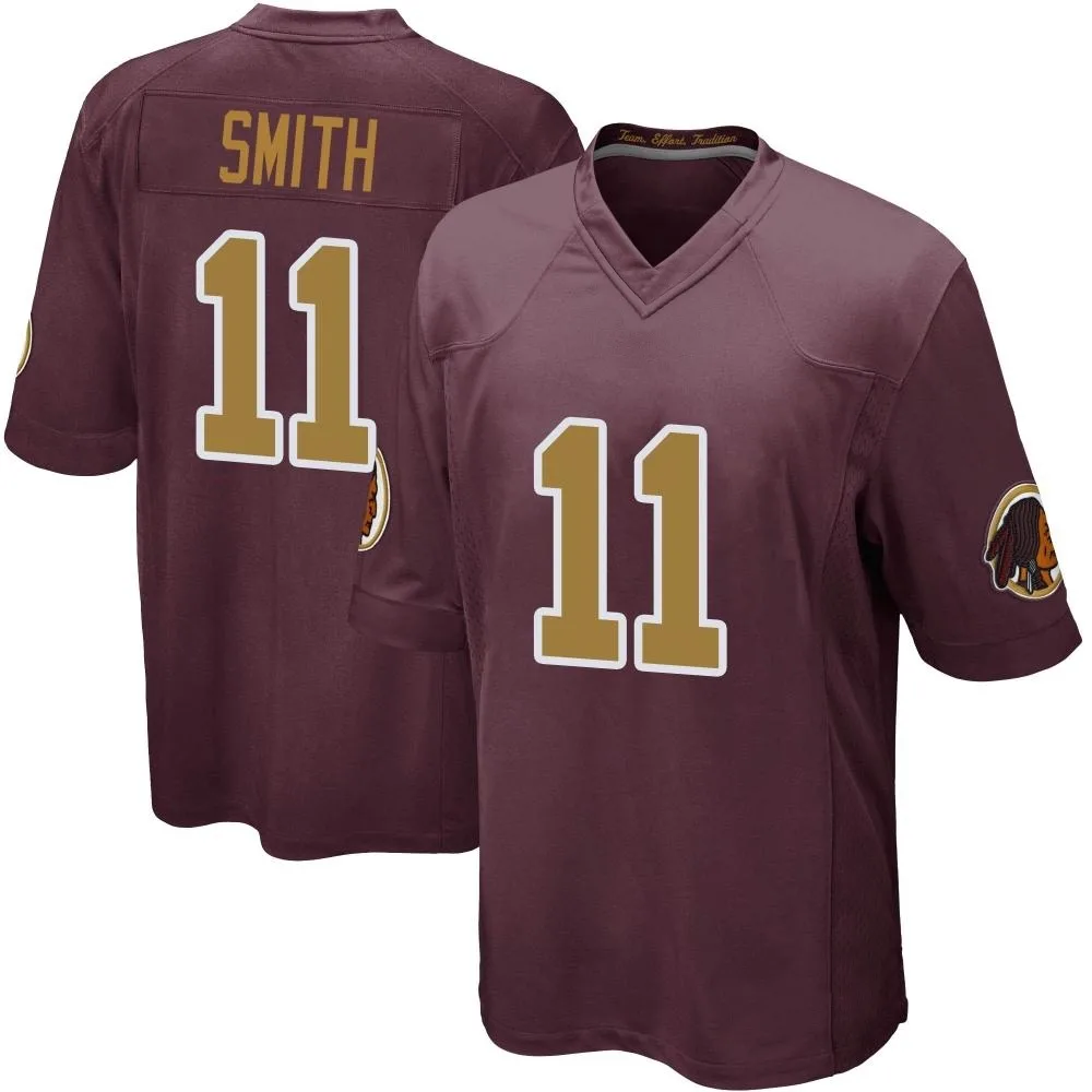 Men's Washington Commanders Alex Smith Nike Burgundy Alternate Game Jersey Men's Washington Commanders Alex Smith Nike Burgundy Alternate Game Jersey