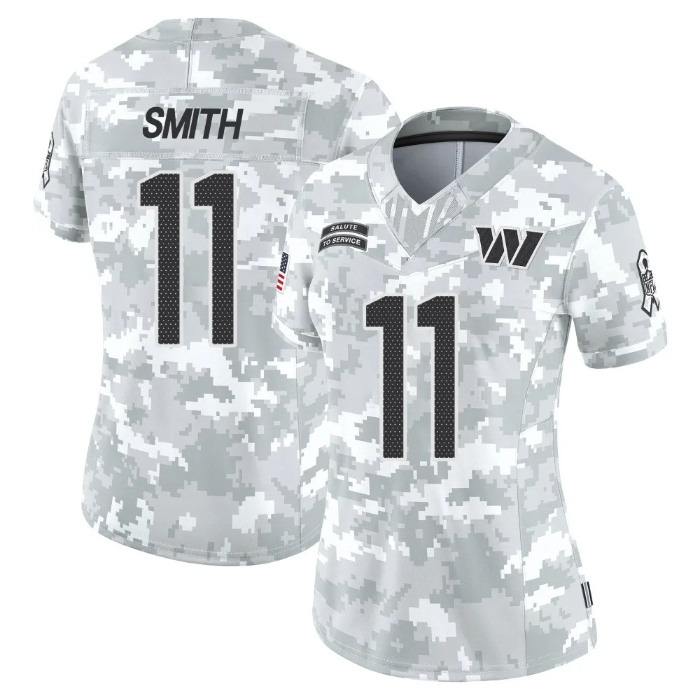 Women's Washington Commanders Alex Smith Nike 2024 Salute to Service Limited Arctic Camo Jersey Women's Washington Commanders Alex Smith Nike 2024 Salute to Service Limited Arctic Camo Jersey
