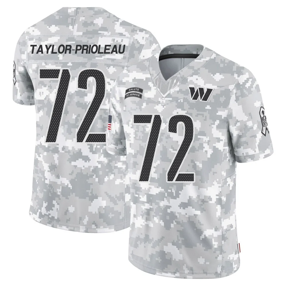 Men's Washington Commanders Alex Taylor Nike 2024 Salute to Service Limited Arctic Camo Jersey Men's Washington Commanders Alex Taylor Nike 2024 Salute to Service Limited Arctic Camo Jersey