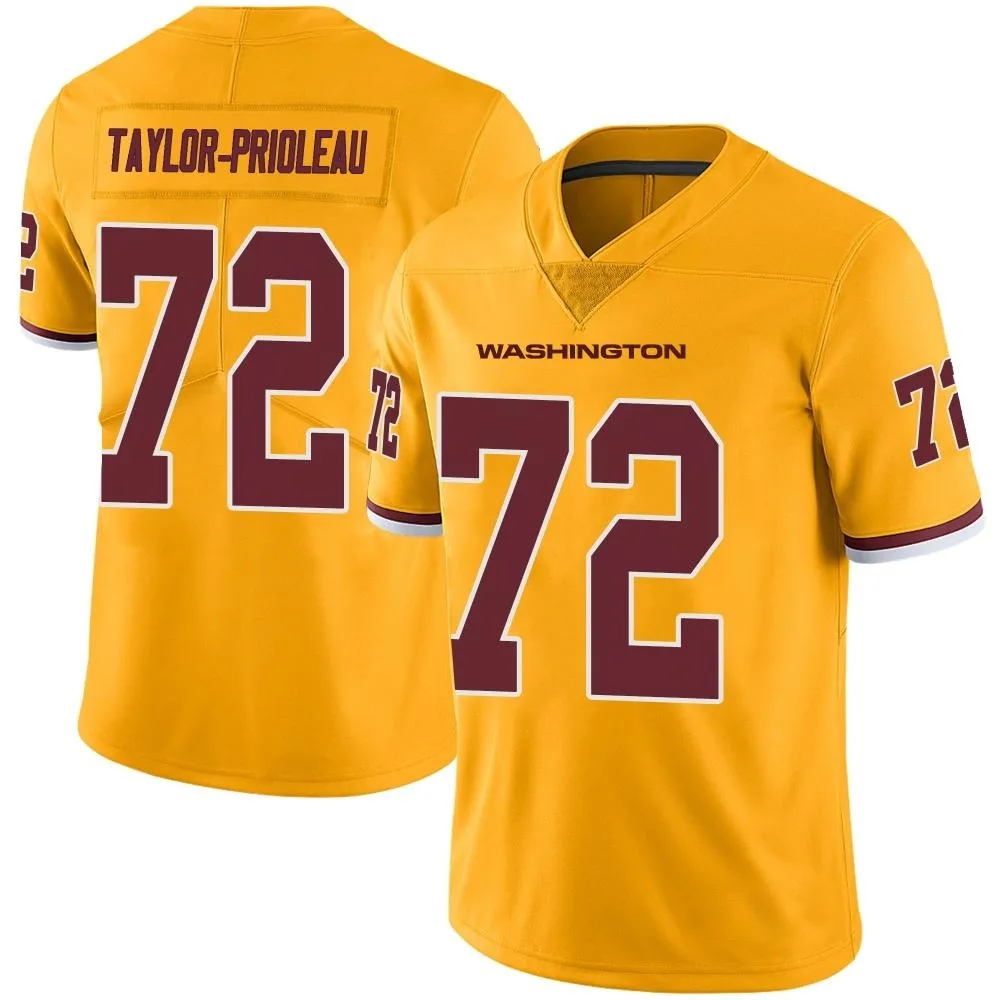 Men's Washington Commanders Alex Taylor Nike Color Rush Limited Gold Jersey