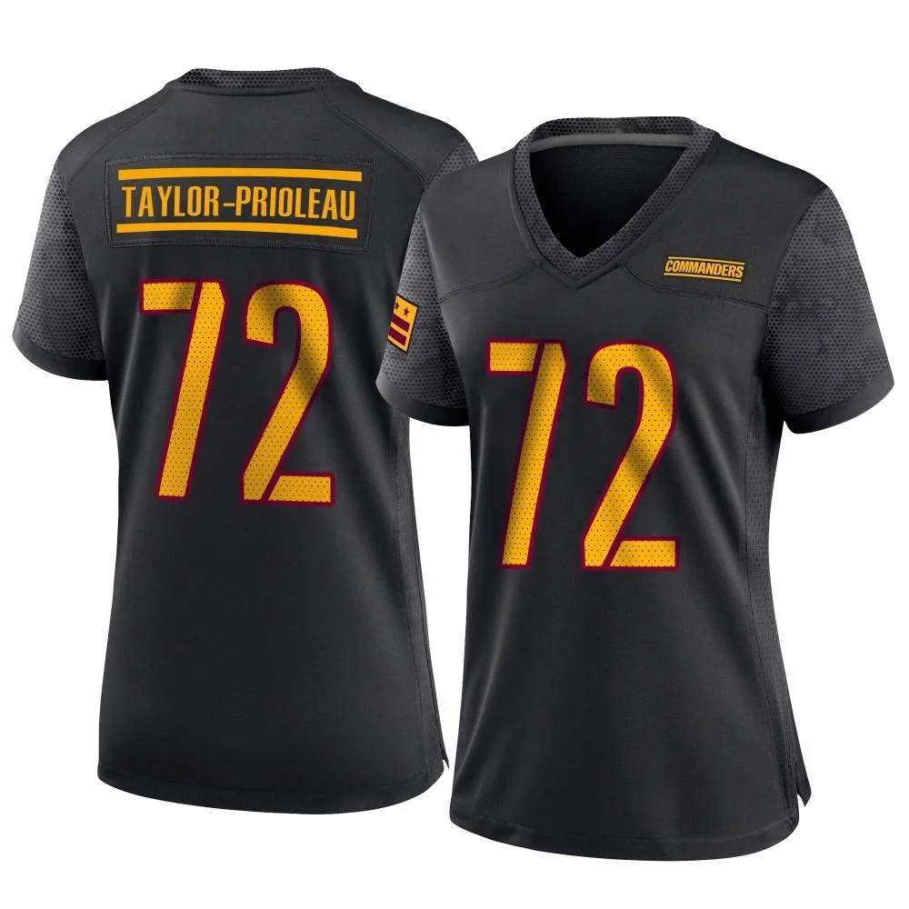 Women's Washington Commanders Alex Taylor Nike Alternate Game Black Jersey Women's Washington Commanders Alex Taylor Nike Alternate Game Black Jersey