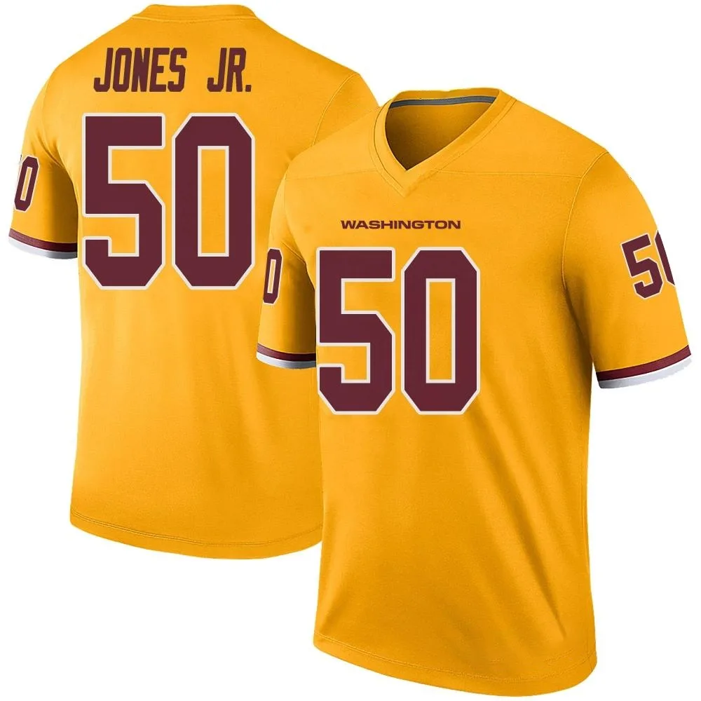 Men's Washington Commanders Andre Jones Jr. Nike Color Rush Legend Gold Jersey Men's Washington Commanders Andre Jones Jr. Nike Color Rush Legend Gold Jersey