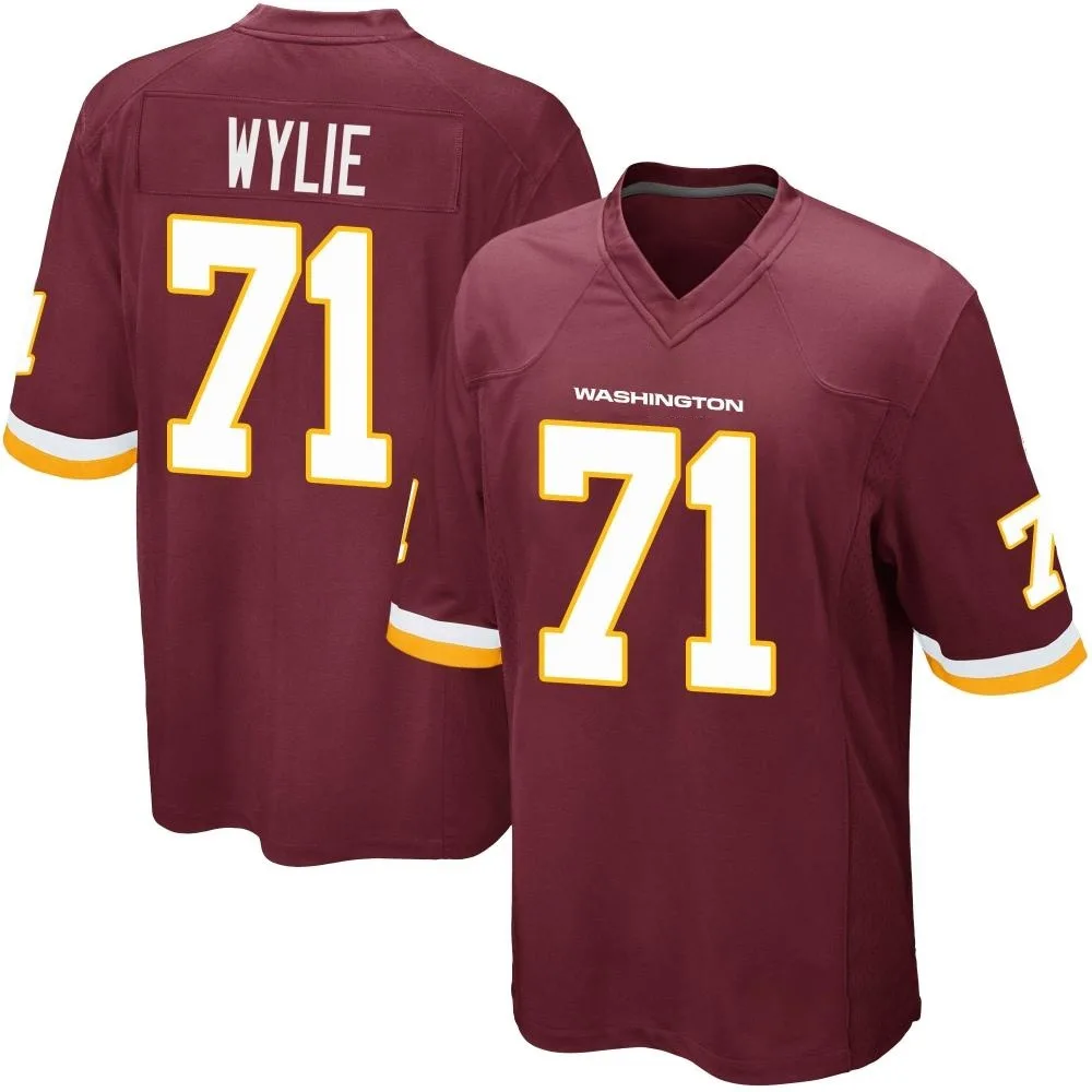 Men's Washington Commanders Andrew Wylie Nike Burgundy Team Color Game Jersey Men's Washington Commanders Andrew Wylie Nike Burgundy Team Color Game Jersey