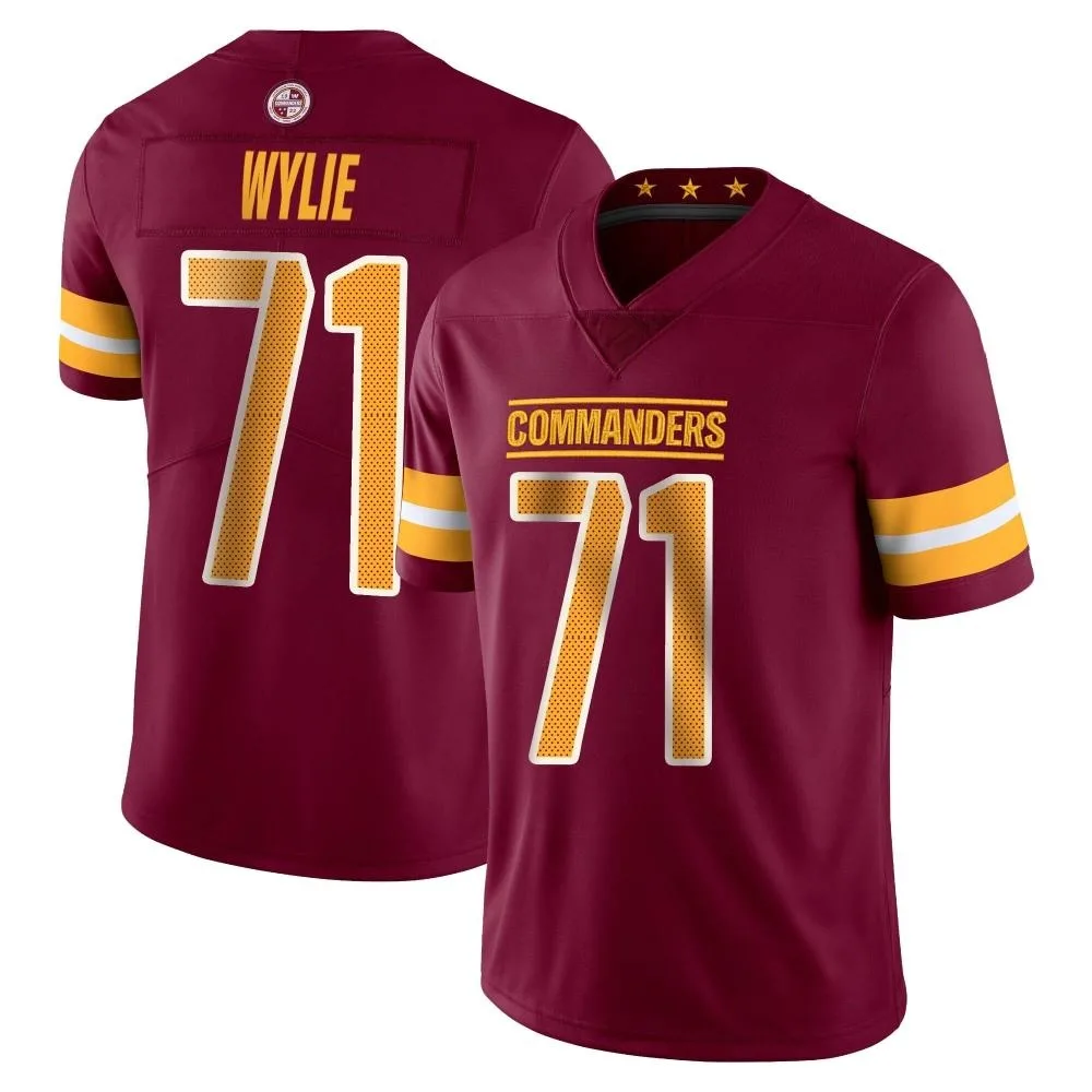 Men's Washington Commanders Andrew Wylie Nike Vapor Burgundy Limited Jersey Men's Washington Commanders Andrew Wylie Nike Vapor Burgundy Limited Jersey