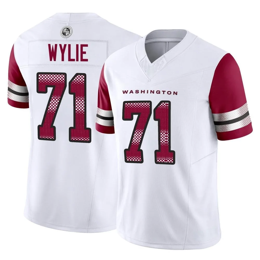 Men's Washington Commanders Andrew Wylie Nike Vapor F.U.S.E. Limited White Jersey Men's Washington Commanders Andrew Wylie Nike Vapor F.U.S.E. Limited White Jersey