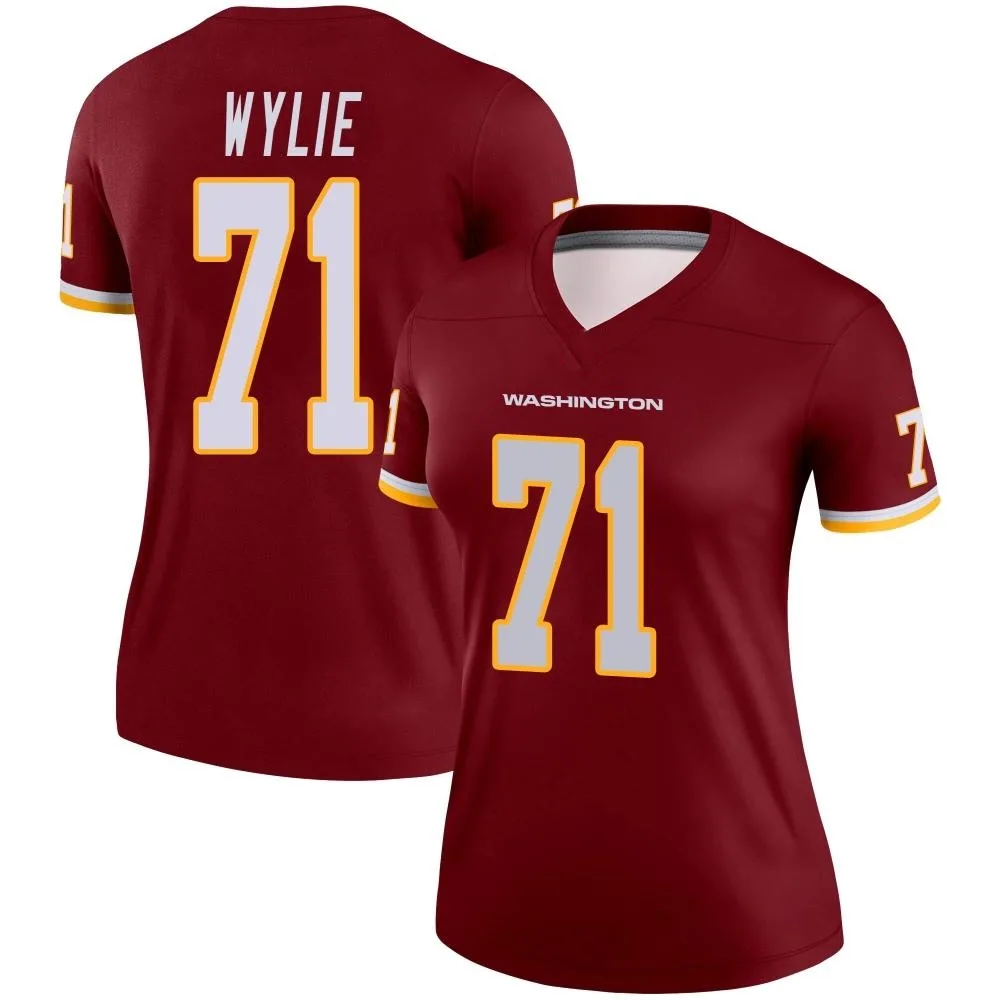 Women's Washington Commanders Andrew Wylie Nike Burgundy Legend Jersey Women's Washington Commanders Andrew Wylie Nike Burgundy Legend Jersey