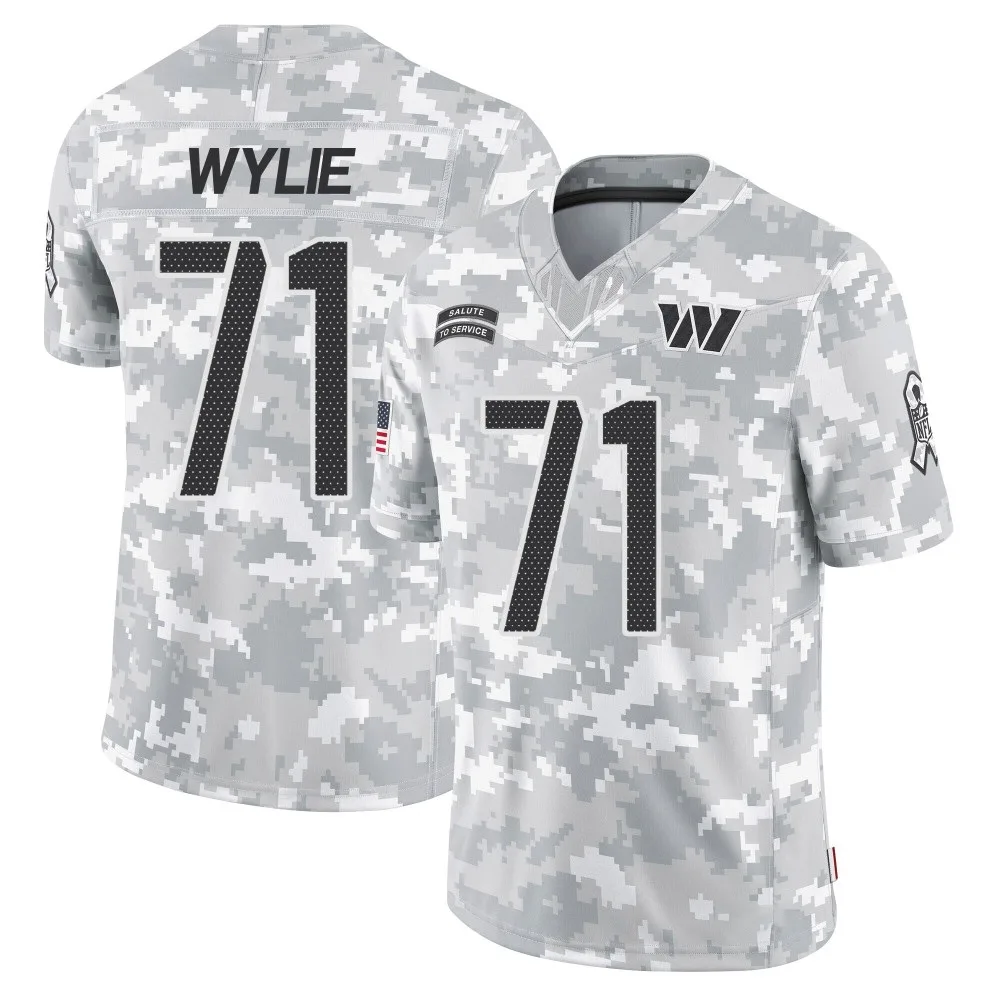 Youth Washington Commanders Andrew Wylie Nike 2024 Salute to Service Limited Arctic Camo Jersey Youth Washington Commanders Andrew Wylie Nike 2024 Salute to Service Limited Arctic Camo Jersey