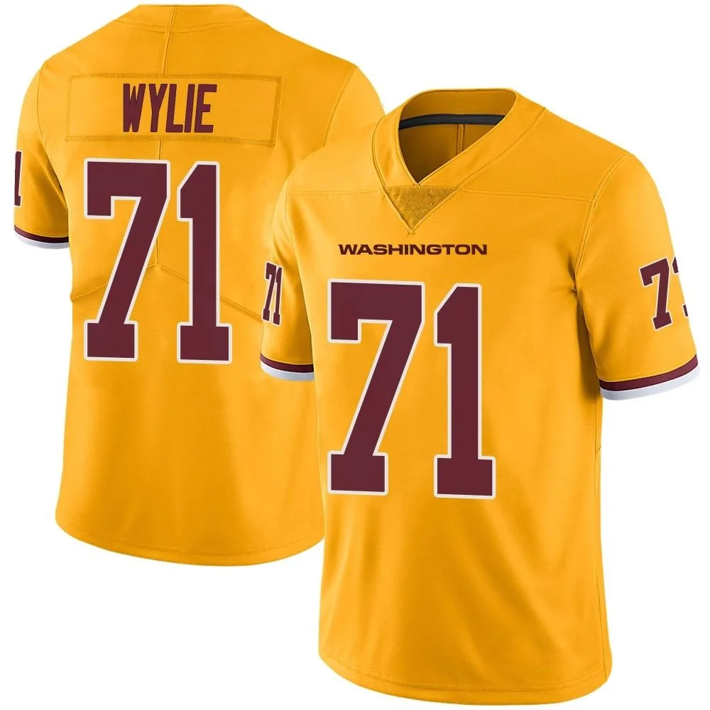 Youth Washington Commanders Andrew Wylie Nike Color Rush Limited Gold Jersey Youth Washington Commanders Andrew Wylie Nike Color Rush Limited Gold Jersey