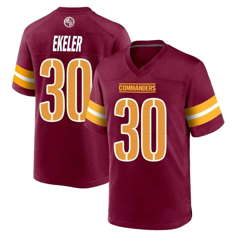 Men's Washington Commanders Austin Ekeler Nike Burgundy Game Jersey Men's Washington Commanders Austin Ekeler Nike Burgundy Game Jersey