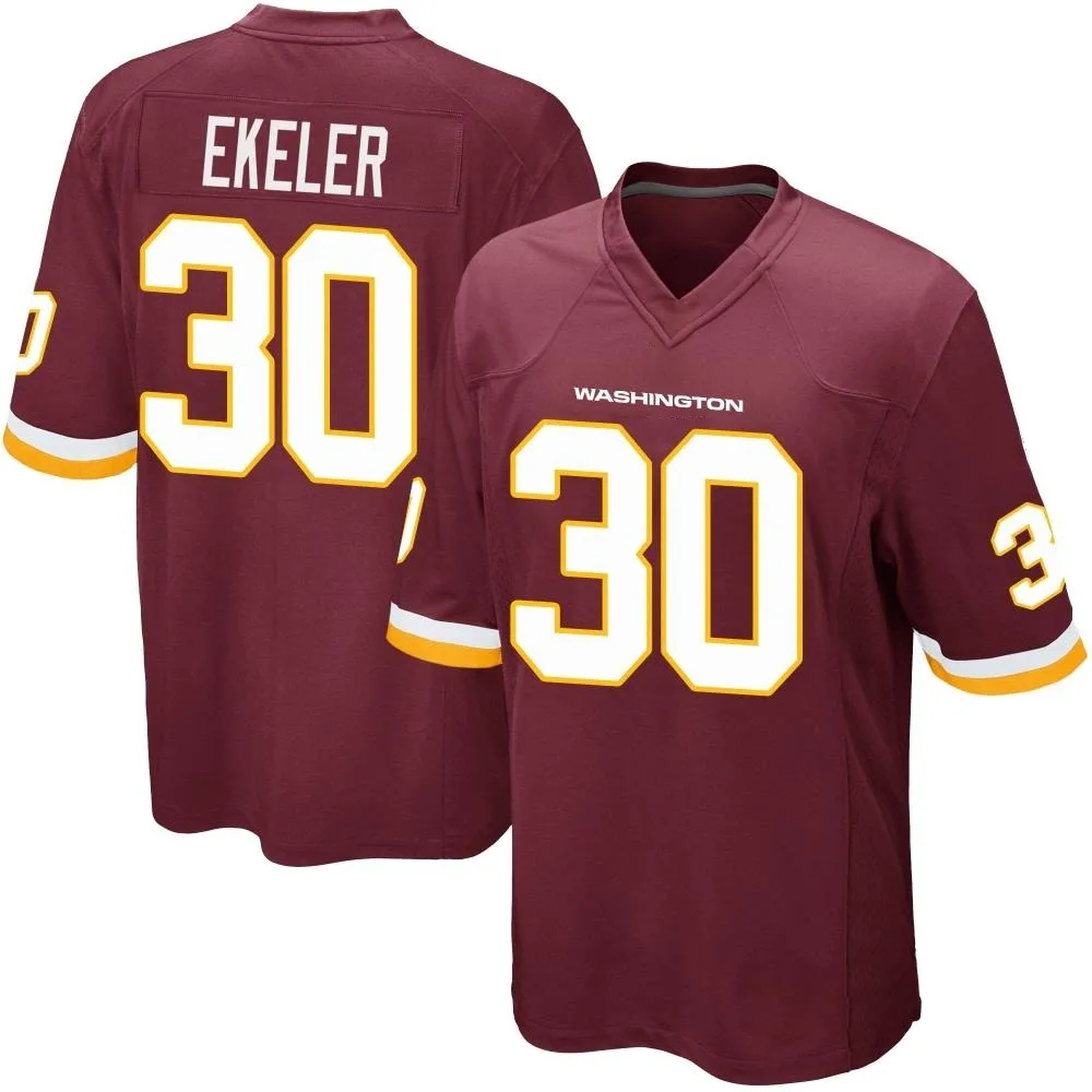 Men's Washington Commanders Austin Ekeler Nike Burgundy Team Color Game Jersey Men's Washington Commanders Austin Ekeler Nike Burgundy Team Color Game Jersey