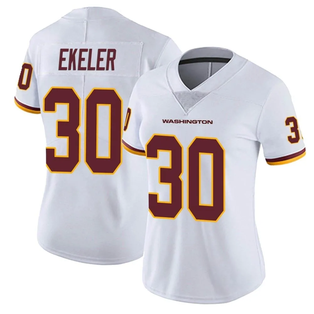 Women's Washington Commanders Austin Ekeler Nike Vapor Untouchable Limited White Jersey Women's Washington Commanders Austin Ekeler Nike Vapor Untouchable Limited White Jersey