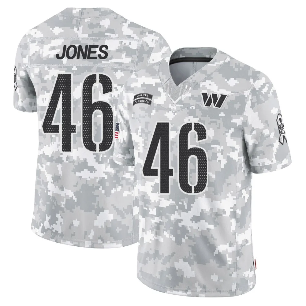 Men's Washington Commanders Austin Jones Nike 2024 Salute to Service Limited Arctic Camo Jersey Men's Washington Commanders Austin Jones Nike 2024 Salute to Service Limited Arctic Camo Jersey