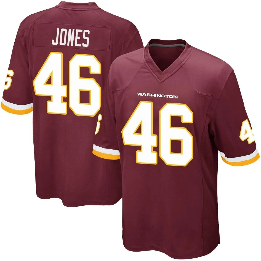 Men's Washington Commanders Austin Jones Nike Burgundy Team Color Game Jersey Men's Washington Commanders Austin Jones Nike Burgundy Team Color Game Jersey
