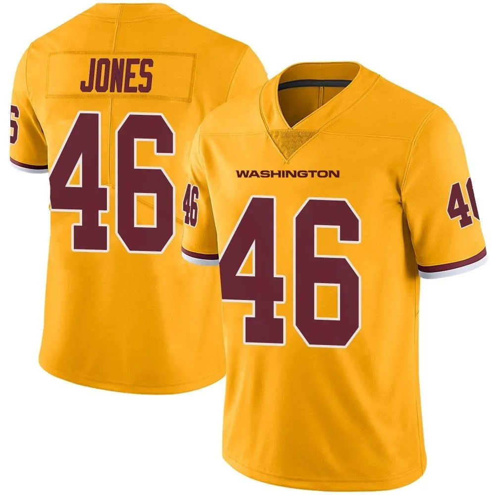 Men's Washington Commanders Austin Jones Nike Color Rush Limited Gold Jersey Men's Washington Commanders Austin Jones Nike Color Rush Limited Gold Jersey