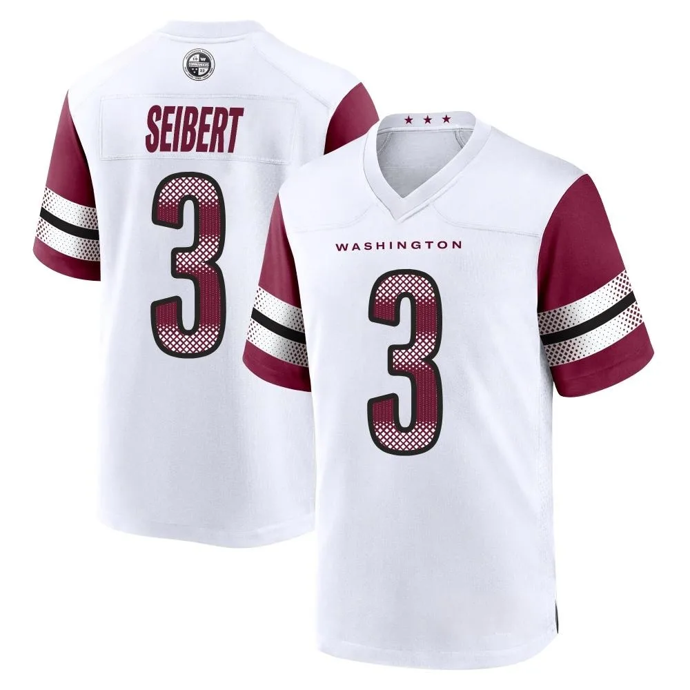 Men's Washington Commanders Austin Seibert Nike Game White Jersey Men's Washington Commanders Austin Seibert Nike Game White Jersey