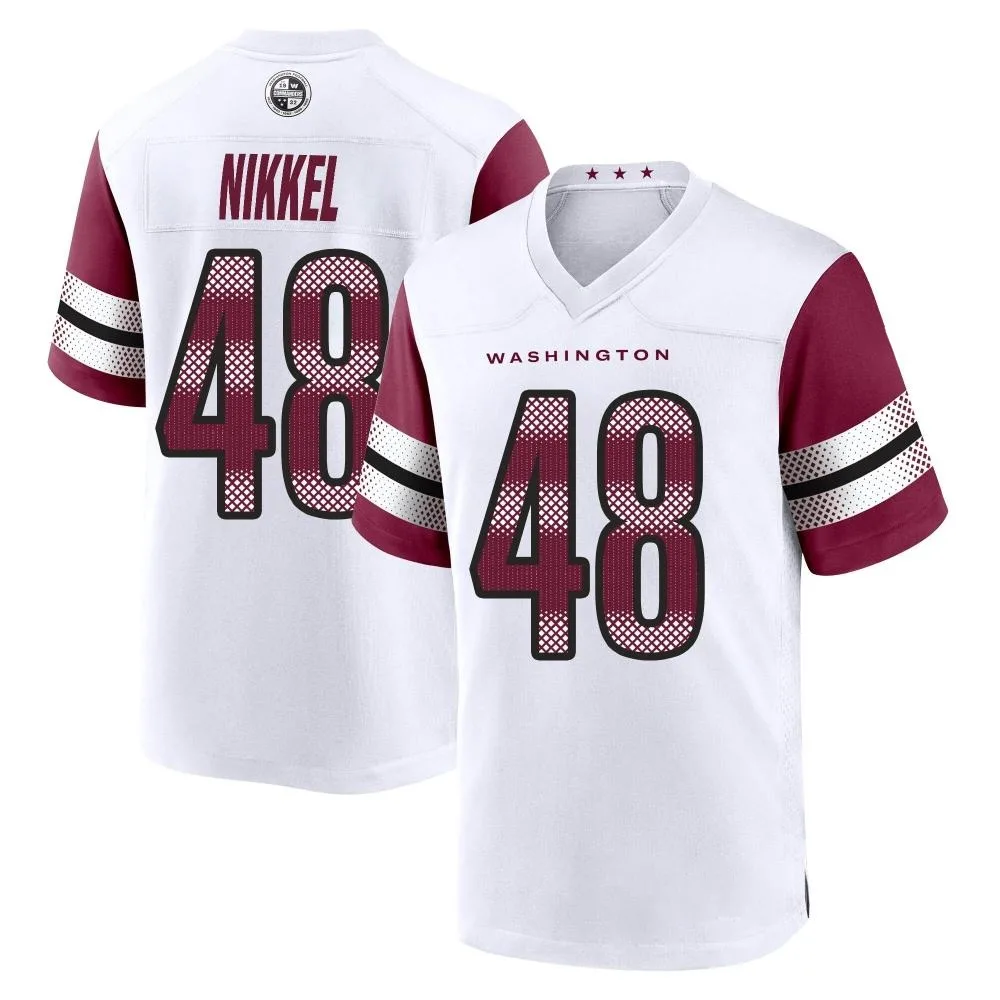Men's Washington Commanders Ben Nikkel Nike Game White Jersey Men's Washington Commanders Ben Nikkel Nike Game White Jersey