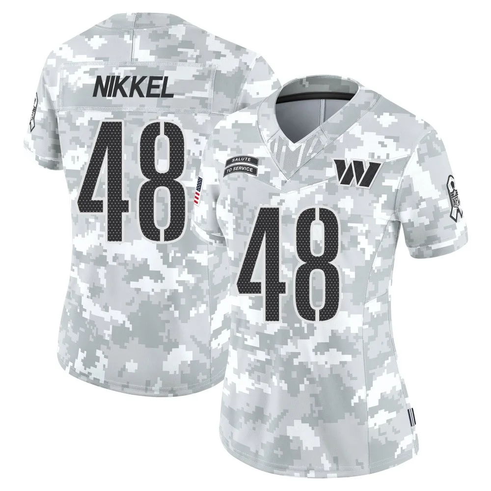 Women's Washington Commanders Ben Nikkel Nike 2024 Salute to Service Limited Arctic Camo Jersey Women's Washington Commanders Ben Nikkel Nike 2024 Salute to Service Limited Arctic Camo Jersey