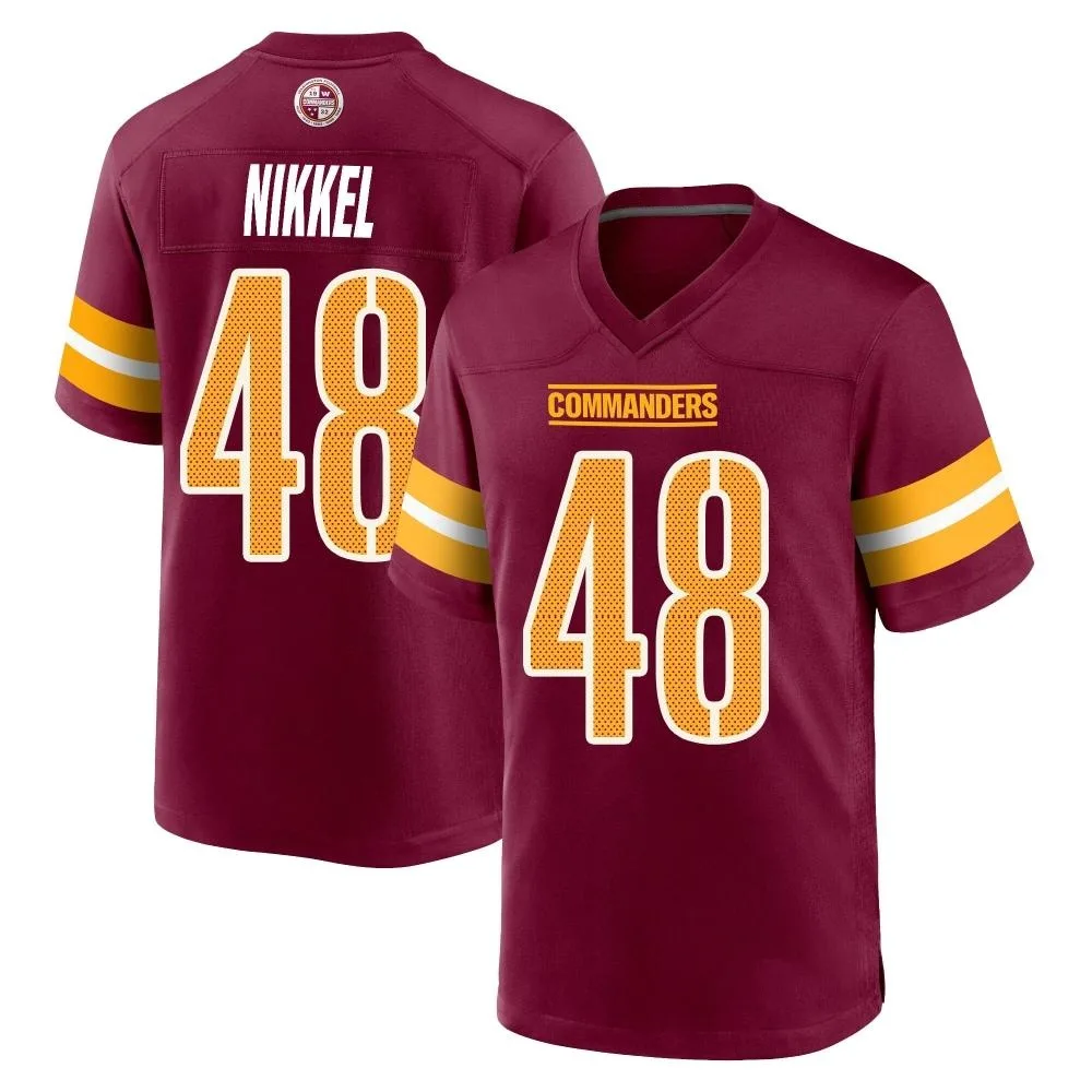 Youth Washington Commanders Ben Nikkel Nike Burgundy Game Jersey Youth Washington Commanders Ben Nikkel Nike Burgundy Game Jersey