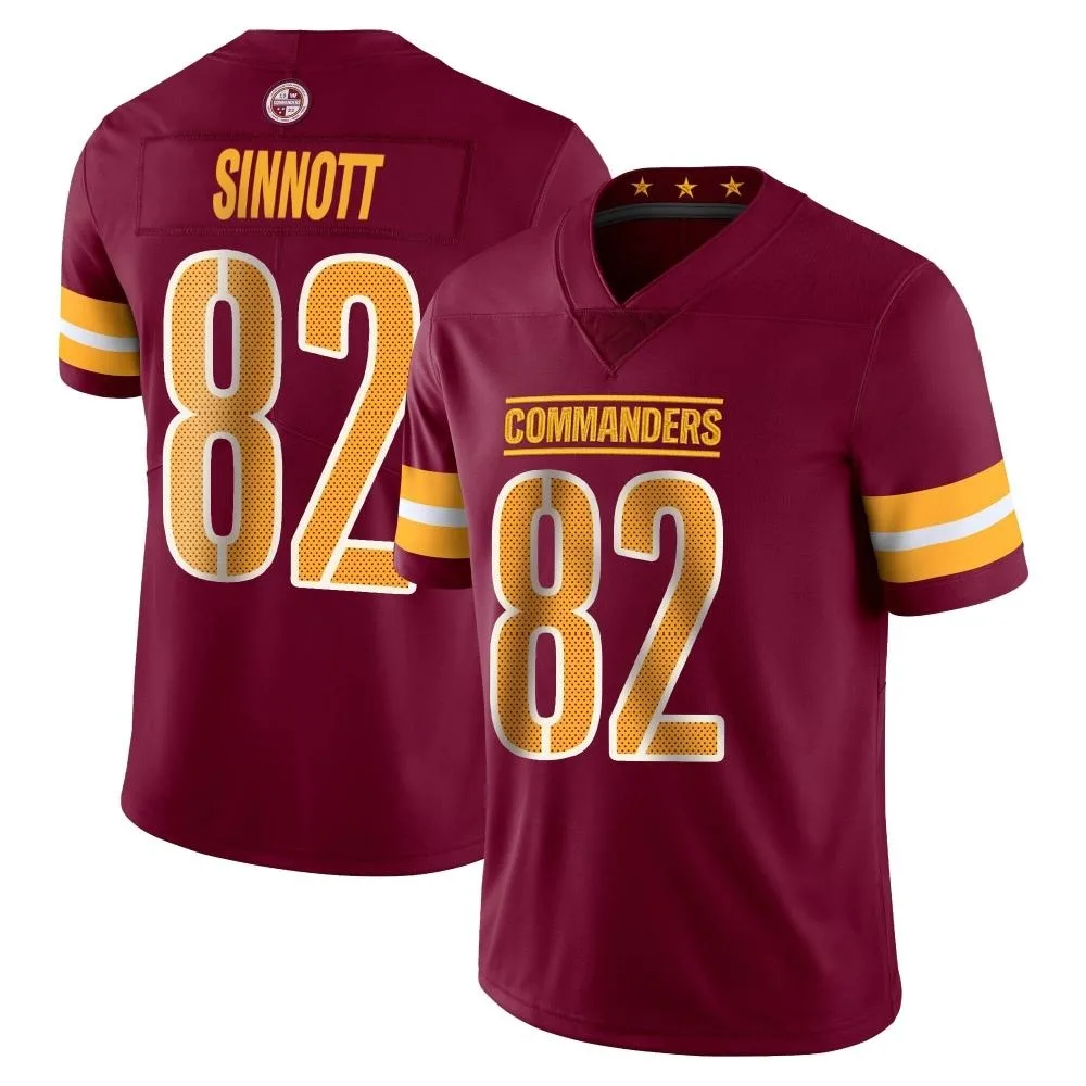 Men's Washington Commanders Ben Sinnott Nike Vapor Burgundy Limited Jersey Men's Washington Commanders Ben Sinnott Nike Vapor Burgundy Limited Jersey