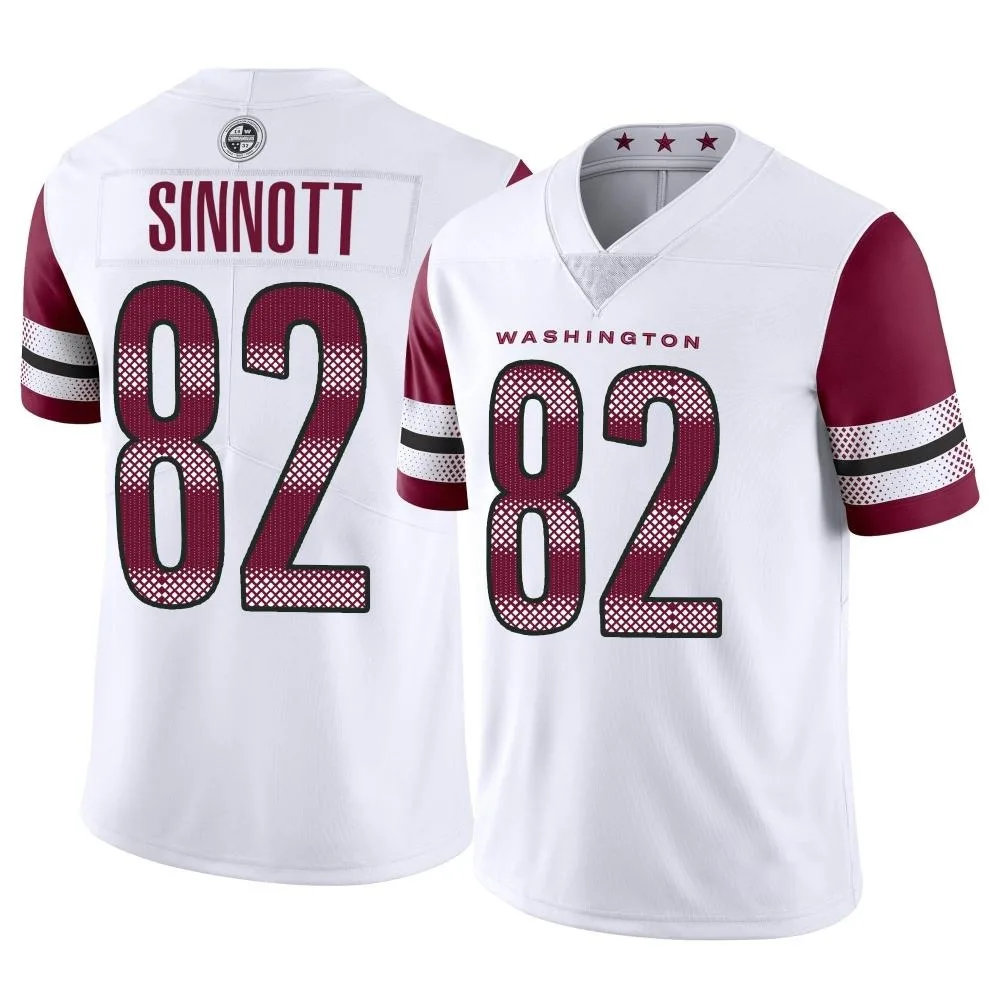 Men's Washington Commanders Ben Sinnott Nike Vapor Limited White Jersey Men's Washington Commanders Ben Sinnott Nike Vapor Limited White Jersey