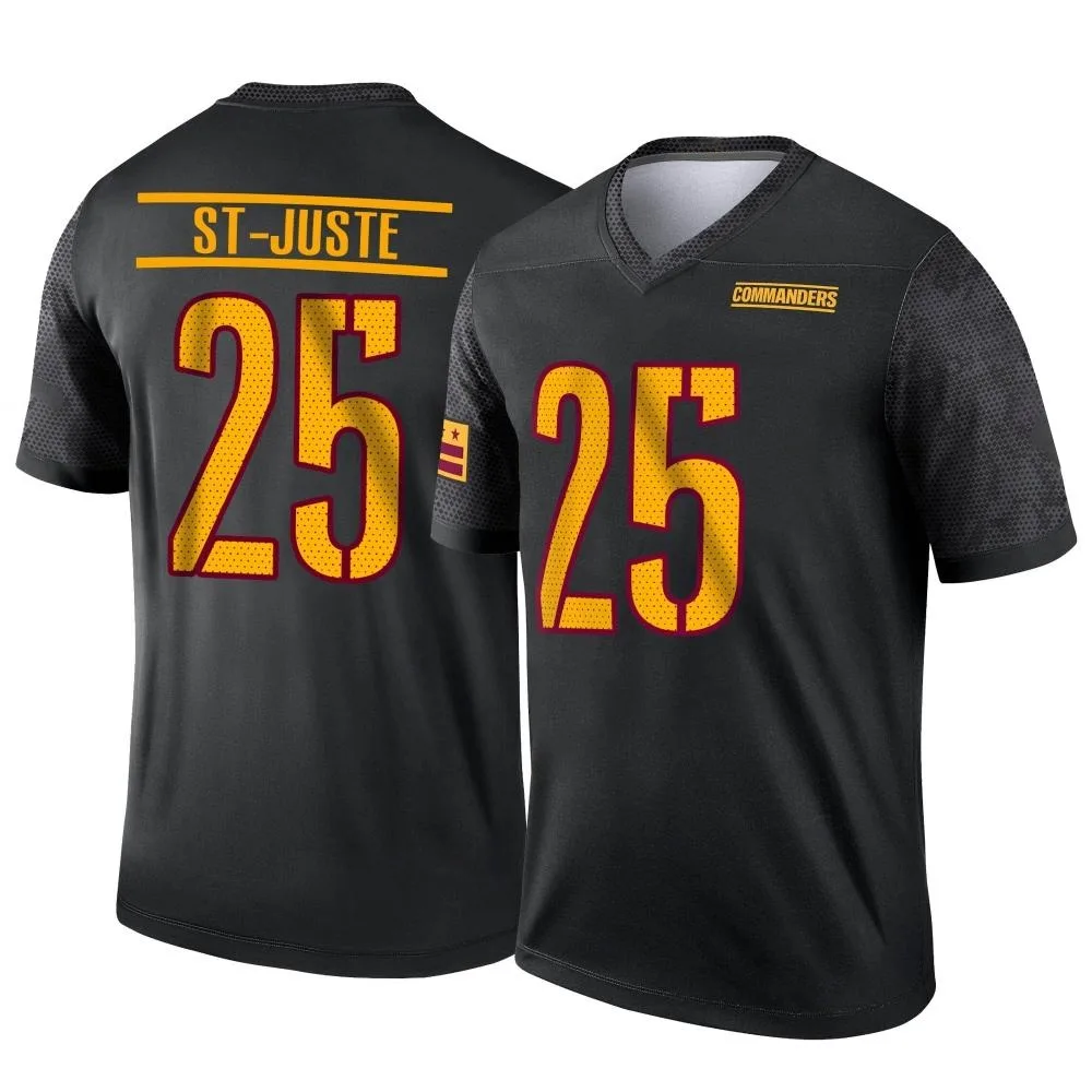 Men's Washington Commanders Benjamin St-Juste Nike Alternate Legend Black Jersey Men's Washington Commanders Benjamin St-Juste Nike Alternate Legend Black Jersey