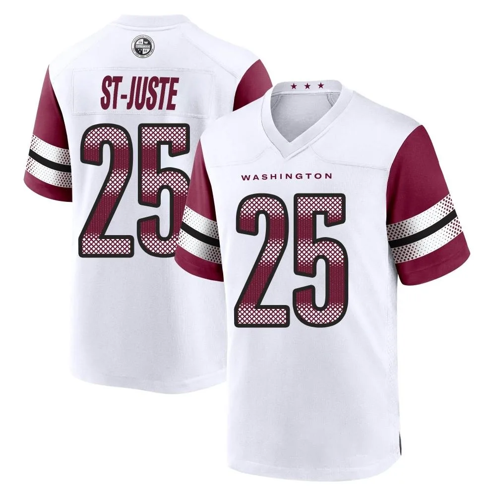 Men's Washington Commanders Benjamin St-Juste Nike Game White Jersey Men's Washington Commanders Benjamin St-Juste Nike Game White Jersey