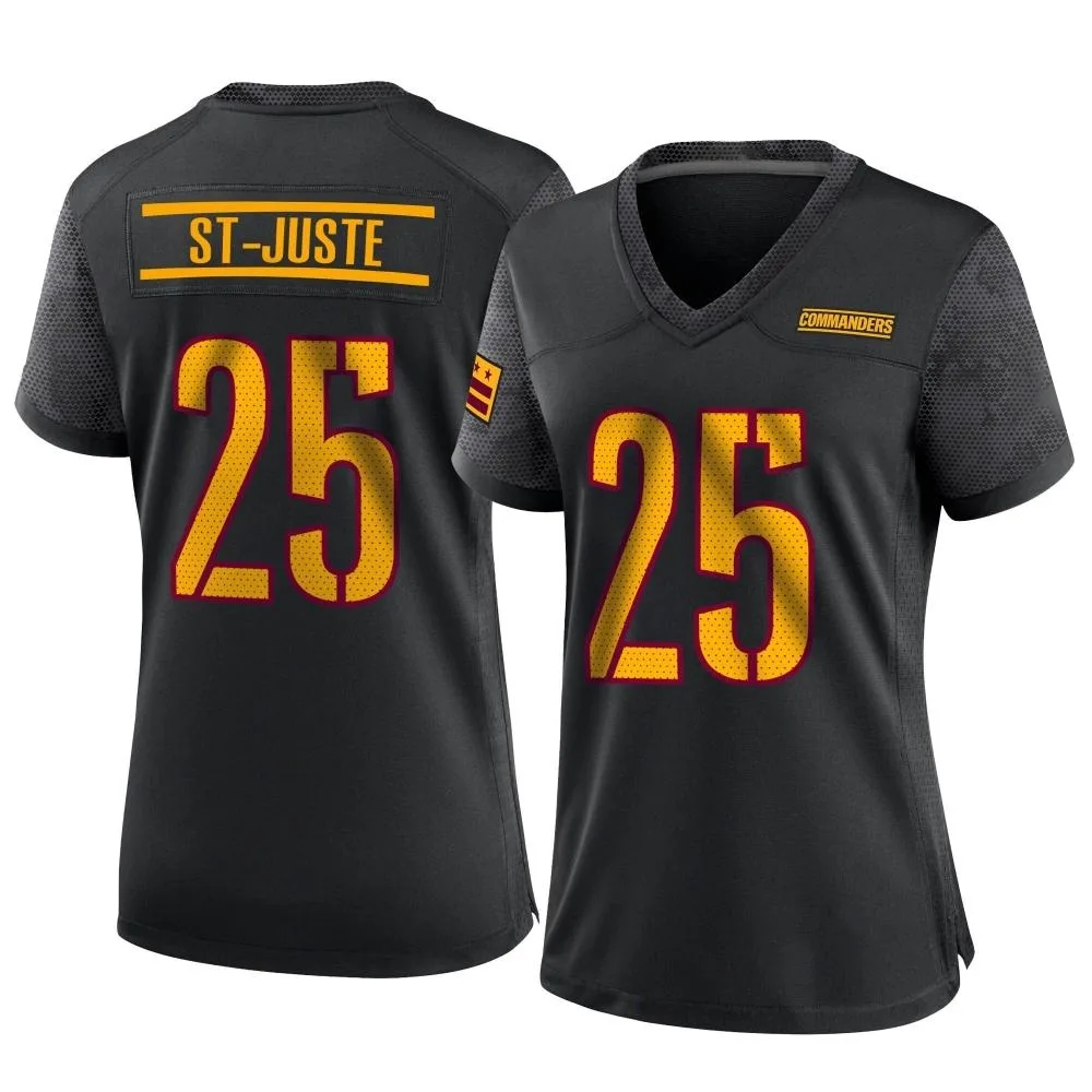 Women's Washington Commanders Benjamin St-Juste Nike Alternate Game Black Jersey Women's Washington Commanders Benjamin St-Juste Nike Alternate Game Black Jersey