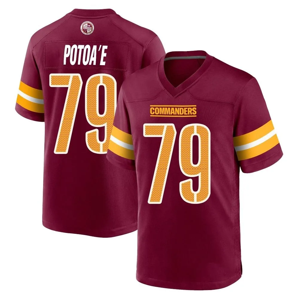 Men's Washington Commanders Benning Potoa'e Nike Burgundy Game Jersey Men's Washington Commanders Benning Potoa'e Nike Burgundy Game Jersey