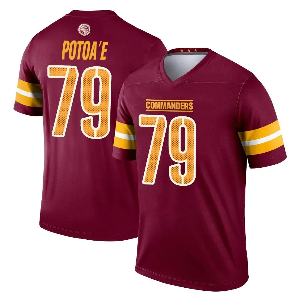 Men's Washington Commanders Benning Potoa'e Nike Burgundy Legend Jersey Men's Washington Commanders Benning Potoa'e Nike Burgundy Legend Jersey