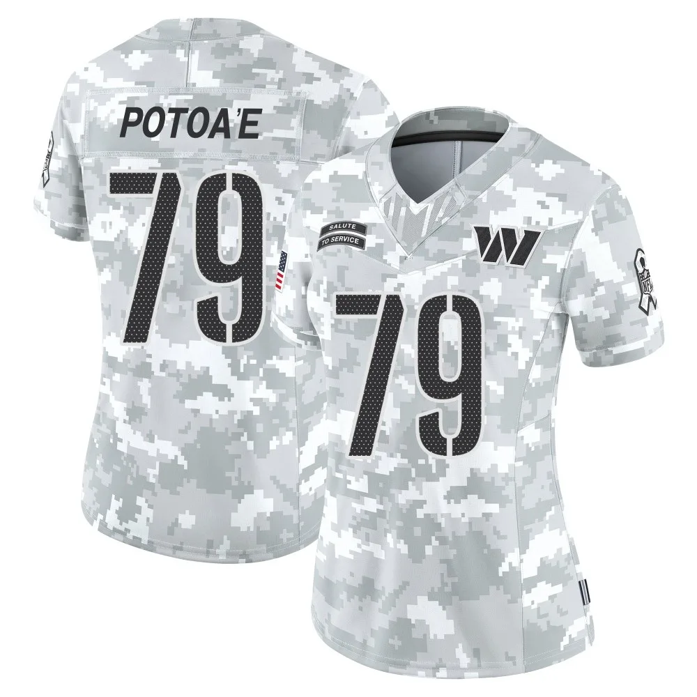 Women's Washington Commanders Benning Potoa'e Nike 2024 Salute to Service Limited Arctic Camo Jersey Women's Washington Commanders Benning Potoa'e Nike 2024 Salute to Service Limited Arctic Camo Jersey
