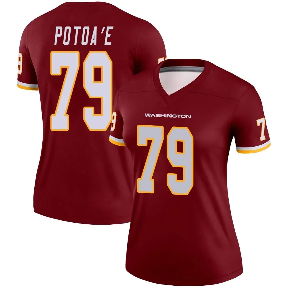 Women's Washington Commanders Benning Potoa'e Nike Burgundy Legend Jersey Women's Washington Commanders Benning Potoa'e Nike Burgundy Legend Jersey