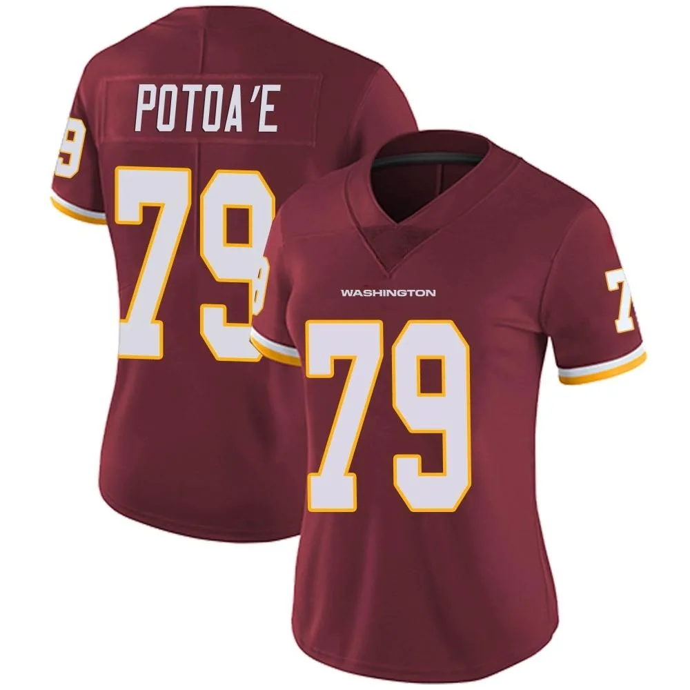 Women's Washington Commanders Benning Potoa'e Nike Burgundy Team Color Vapor Untouchable Limited Jersey Women's Washington Commanders Benning Potoa'e Nike Burgundy Team Color Vapor Untouchable Limited Jersey