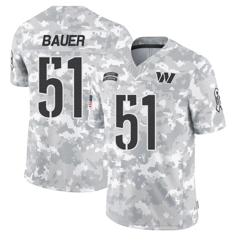 Youth Washington Commanders Bo Bauer Nike 2024 Salute to Service Limited Arctic Camo Jersey Youth Washington Commanders Bo Bauer Nike 2024 Salute to Service Limited Arctic Camo Jersey