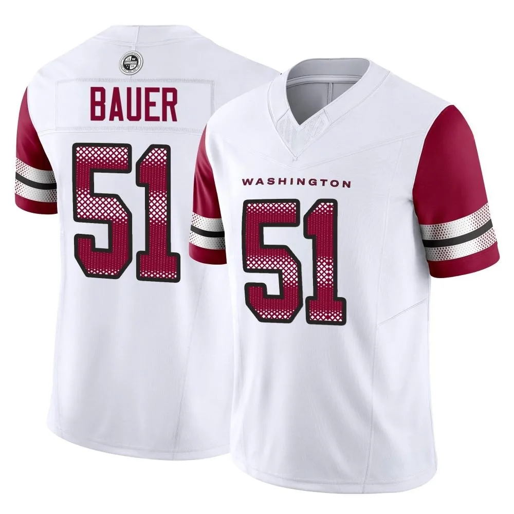 Youth Washington Commanders Bo Bauer Nike Vapor F.U.S.E. Limited White Jersey Youth Washington Commanders Bo Bauer Nike Vapor F.U.S.E. Limited White Jersey