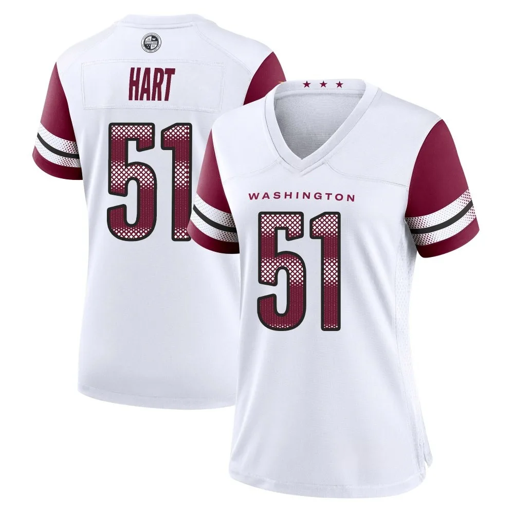 Women's Washington Commanders Bobby Hart Nike Game White Jersey Women's Washington Commanders Bobby Hart Nike Game White Jersey