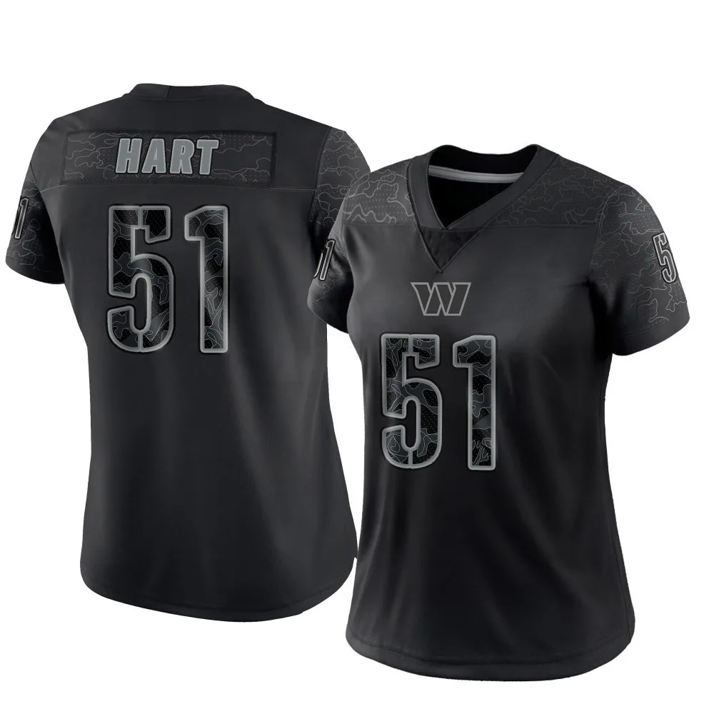 Women's Washington Commanders Bobby Hart Nike Reflective Limited Black Jersey Women's Washington Commanders Bobby Hart Nike Reflective Limited Black Jersey