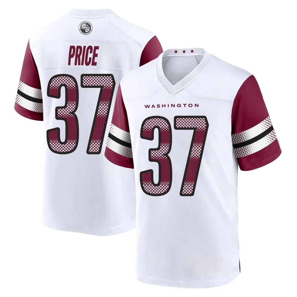 Men's Washington Commanders Bobby Price Nike Game White Jersey Men's Washington Commanders Bobby Price Nike Game White Jersey