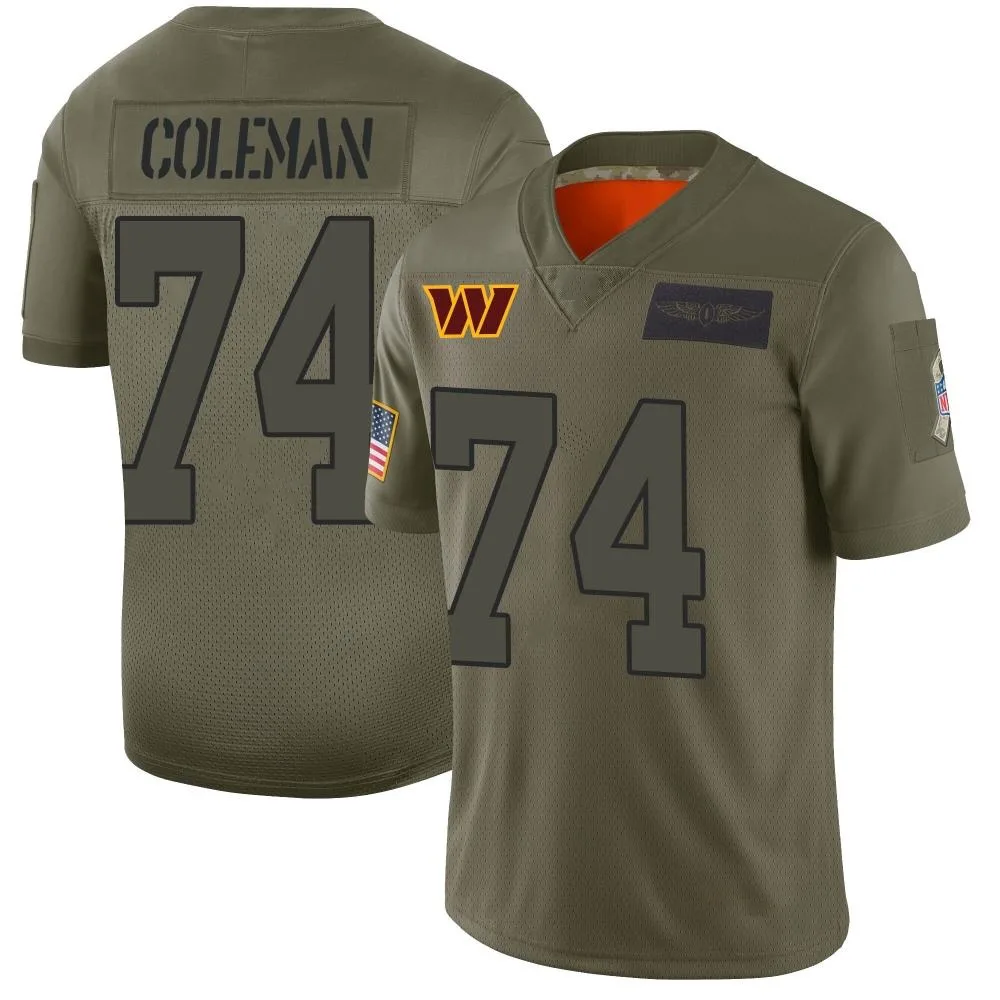 Men's Washington Commanders Brandon Coleman Nike 2019 Salute to Service Limited Camo Jersey Men's Washington Commanders Brandon Coleman Nike 2019 Salute to Service Limited Camo Jersey