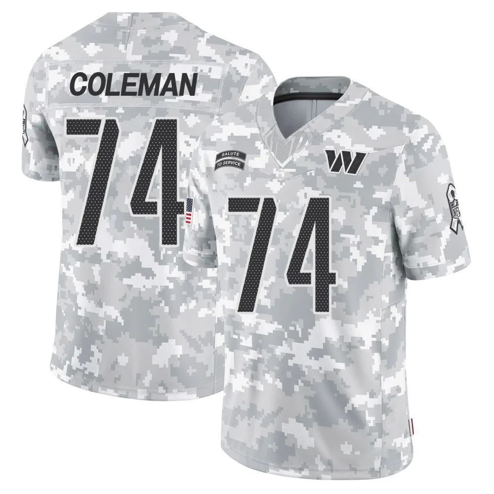 Men's Washington Commanders Brandon Coleman Nike 2024 Salute to Service Limited Arctic Camo Jersey Men's Washington Commanders Brandon Coleman Nike 2024 Salute to Service Limited Arctic Camo Jersey