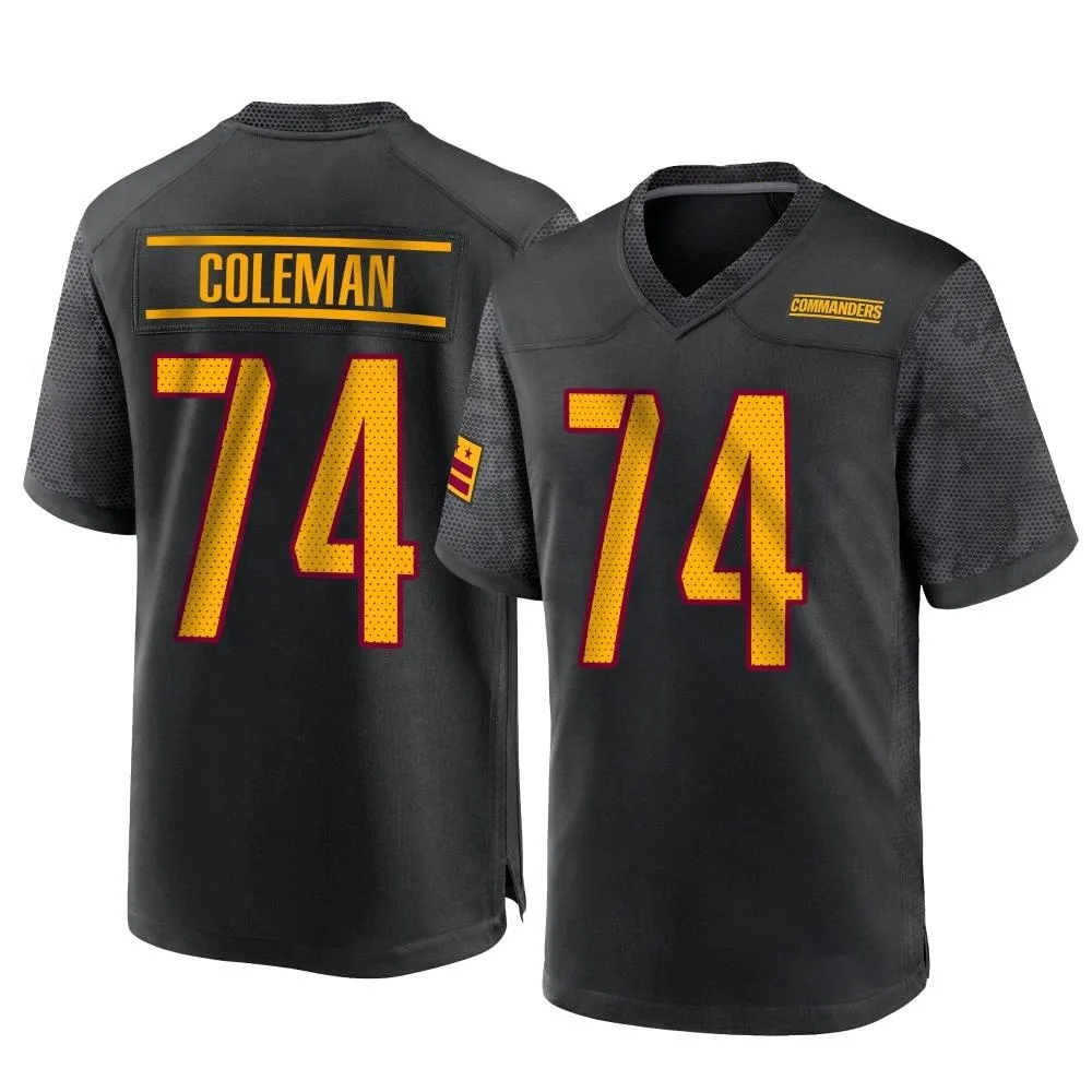 Men's Washington Commanders Brandon Coleman Nike Alternate Game Black Jersey Men's Washington Commanders Brandon Coleman Nike Alternate Game Black Jersey