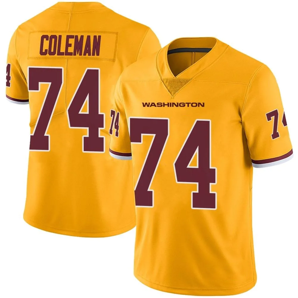 Youth Washington Commanders Brandon Coleman Nike Color Rush Limited Gold Jersey Youth Washington Commanders Brandon Coleman Nike Color Rush Limited Gold Jersey