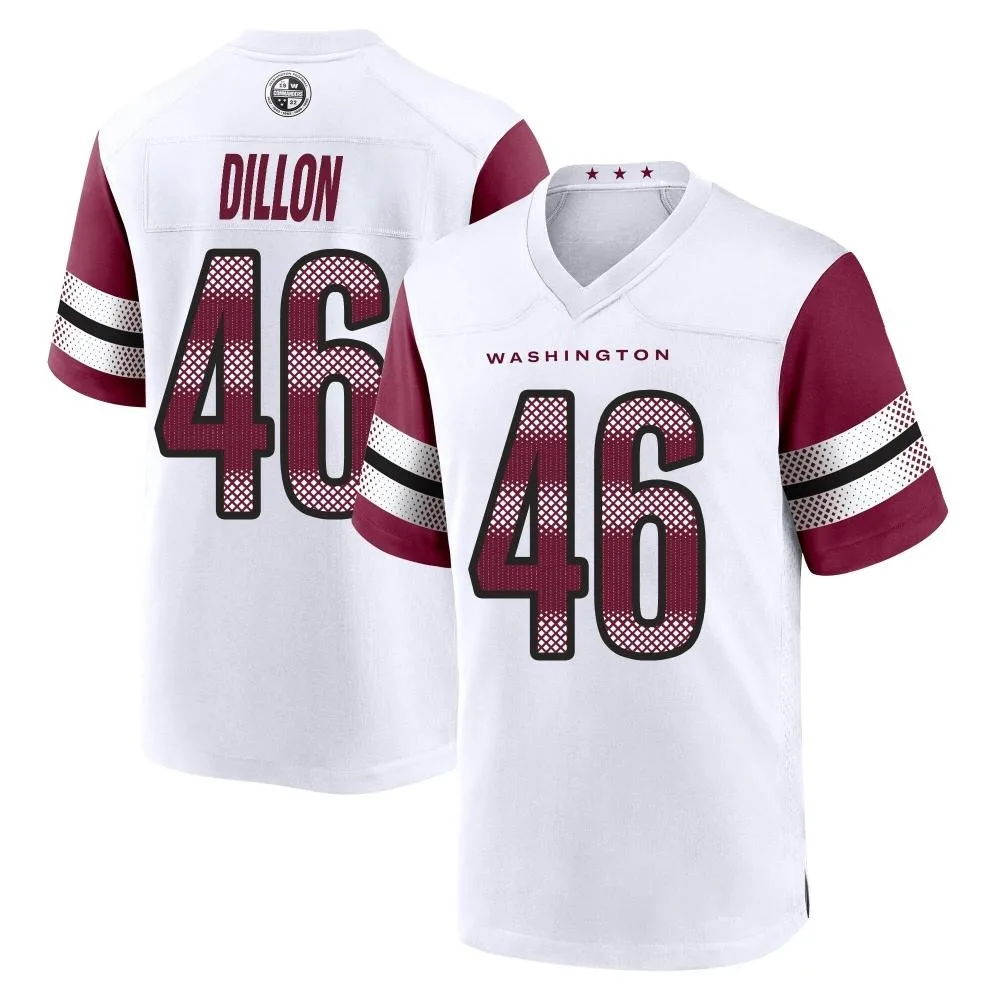 Men's Washington Commanders Brandon Dillon Nike Game White Jersey Men's Washington Commanders Brandon Dillon Nike Game White Jersey