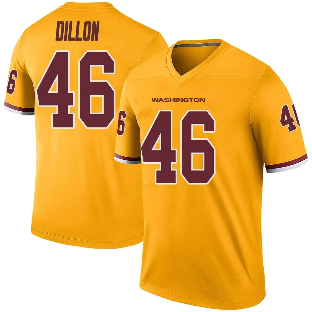 Youth Washington Commanders Brandon Dillon Nike Color Rush Legend Gold Jersey Youth Washington Commanders Brandon Dillon Nike Color Rush Legend Gold Jersey