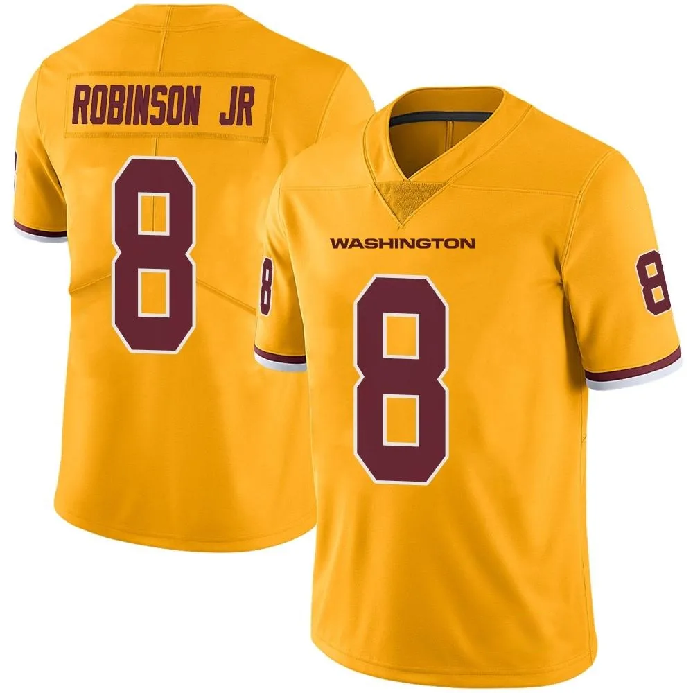 Men's Washington Commanders Brian Robinson Jr. Nike Color Rush Limited Gold Jersey Men's Washington Commanders Brian Robinson Jr. Nike Color Rush Limited Gold Jersey
