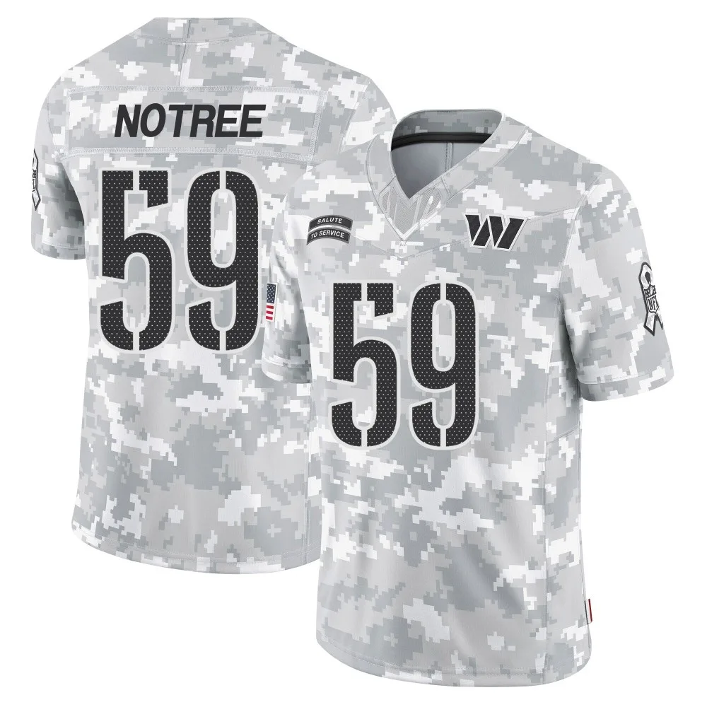 Men's Washington Commanders Bryce Notree Nike 2024 Salute to Service Limited Arctic Camo Jersey Men's Washington Commanders Bryce Notree Nike 2024 Salute to Service Limited Arctic Camo Jersey